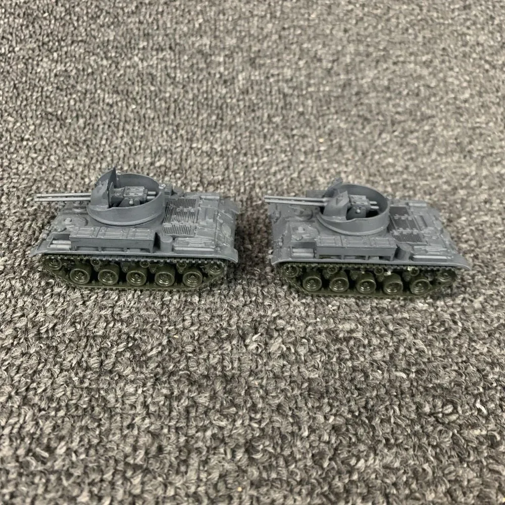 Lot of 9 Roco WW II HO Scale Military Vehicles Saladin Anti-aircraft APC